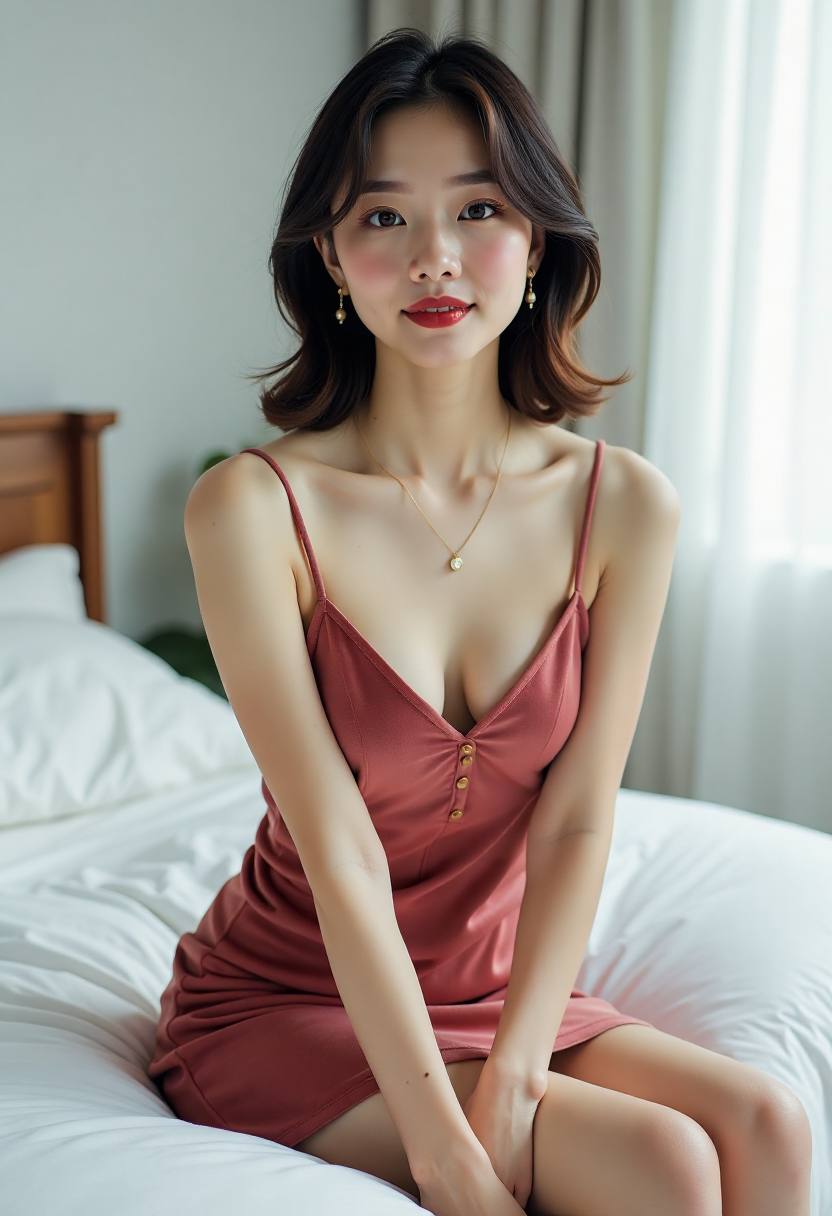 窗边吉他与冬日灯串